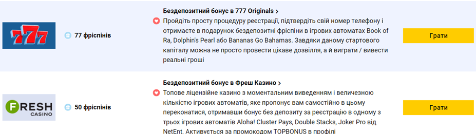 Бездепозитні бонуси на день народження в казино України